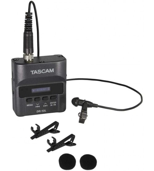 Tascam DR-10L Portable Digital Audio Recorder with Lavalier Microphone